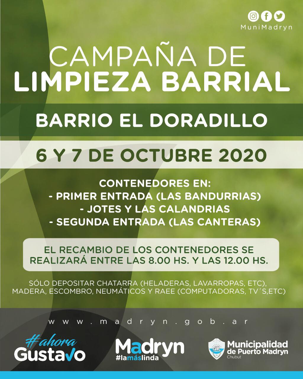 LLEGA LA CAMPAÑA DE LIMPIEZA A LOS BARRIOS EL DORADILLO Y SAN MIGUEL