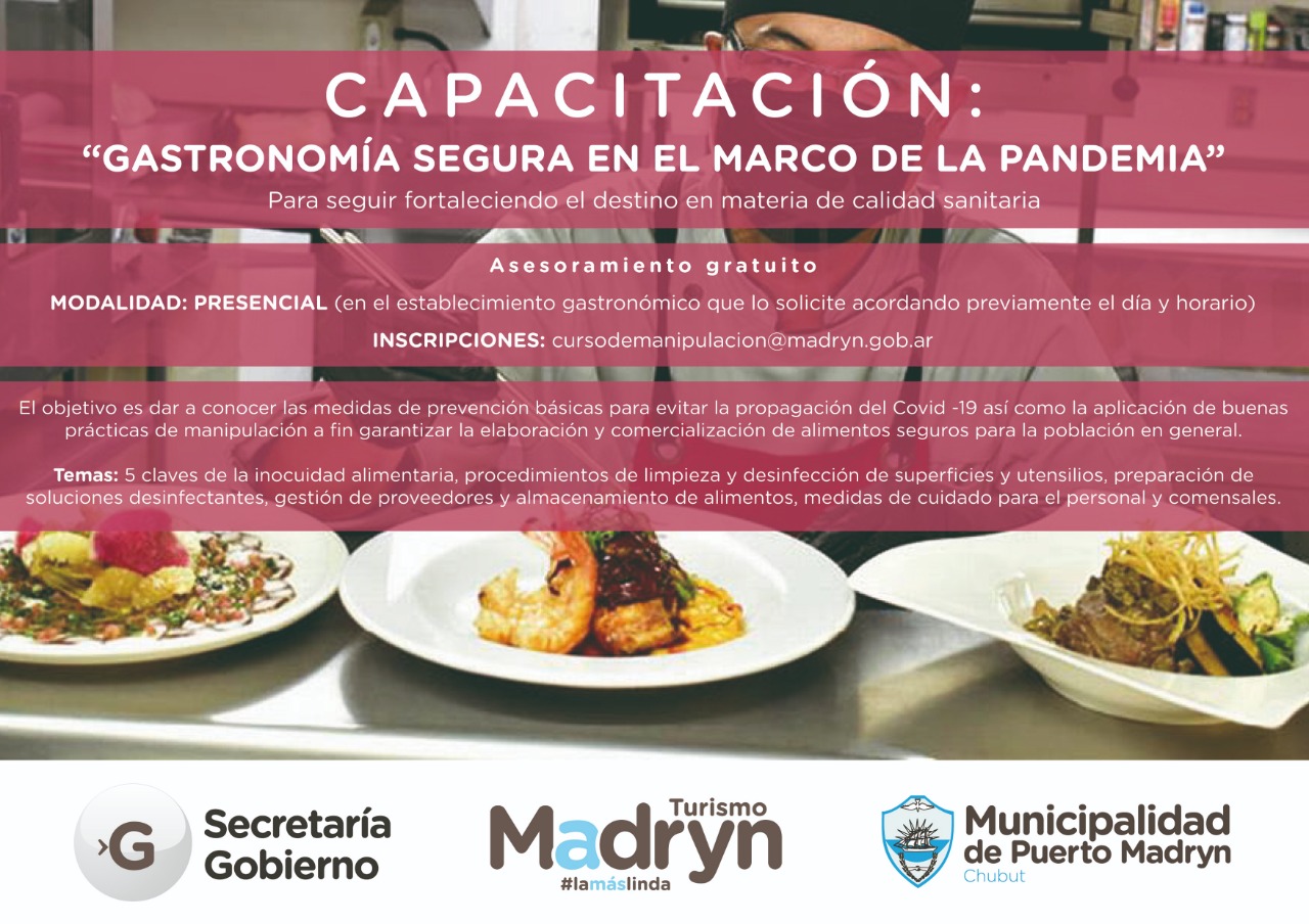 GASTRONOMÍA SEGURA EN EL MARCO DE LA PANDEMIA