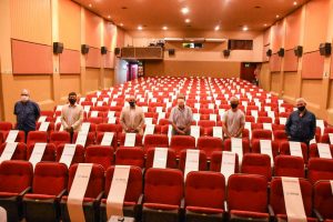SASTRE RECORRIÓ LAS INSTALACIONES DEL CINE TEATRO AUDITÓRIUM