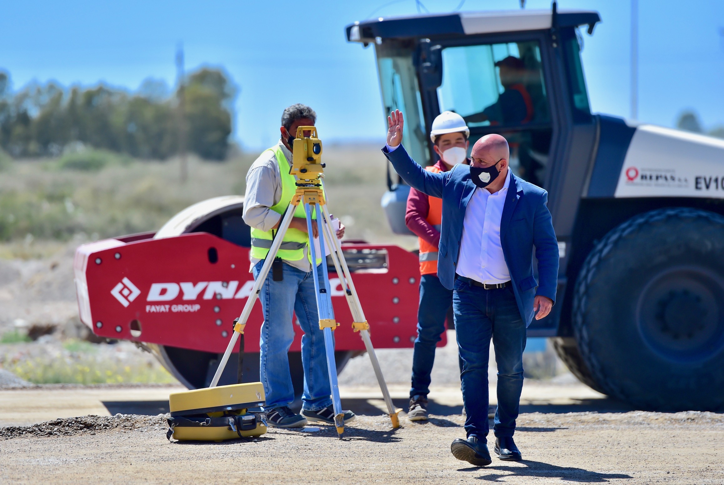 SASTRE SUPERVISÓ LOS TRABAJOS DE CONSTRUCCIÓN DEL NUEVO CENTRO SANITARIO
