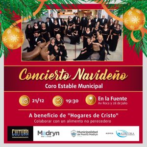 EL CORO ESTABLE MUNICIPAL BRINDARÁ UN CONCIERTO NAVIDEÑO A BENEFICIO