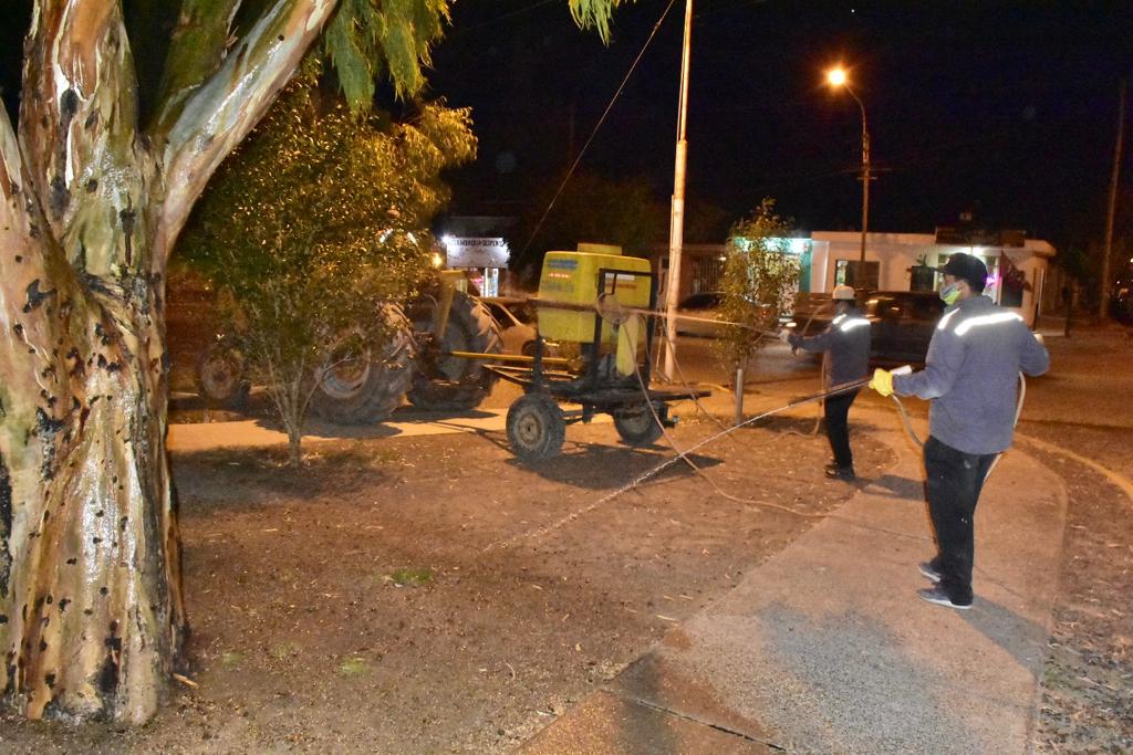 CONTINÚA EL CRONOGRAMA DE FUMIGACIONES EN DISTINTOS SECTORES DE PUERTO MADRYN