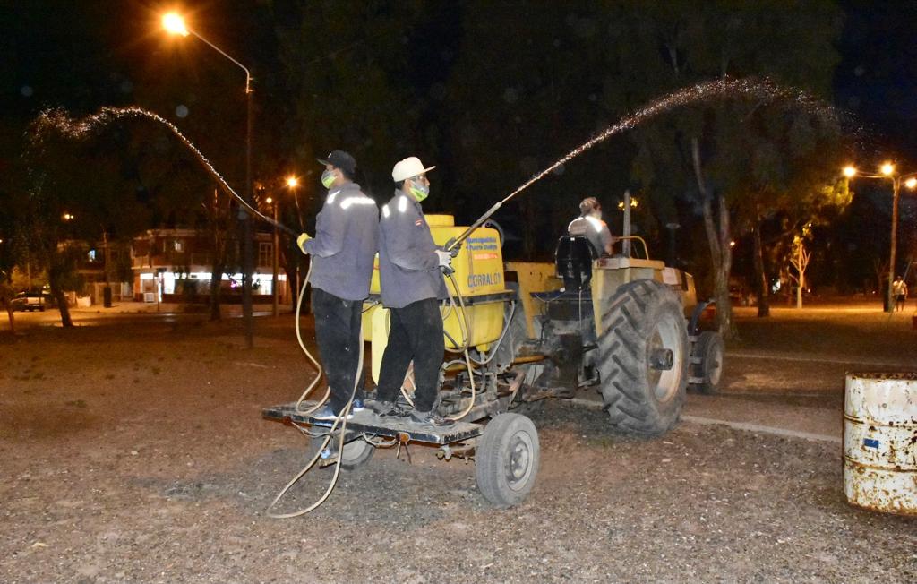 CONTINÚA EL CRONOGRAMA DE FUMIGACIONES EN DISTINTOS SECTORES DE PUERTO MADRYN