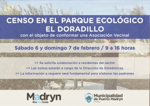 REALIZARÁN UN CENSO EN EL PARQUE ECOLÓGICO EL DORADILLO