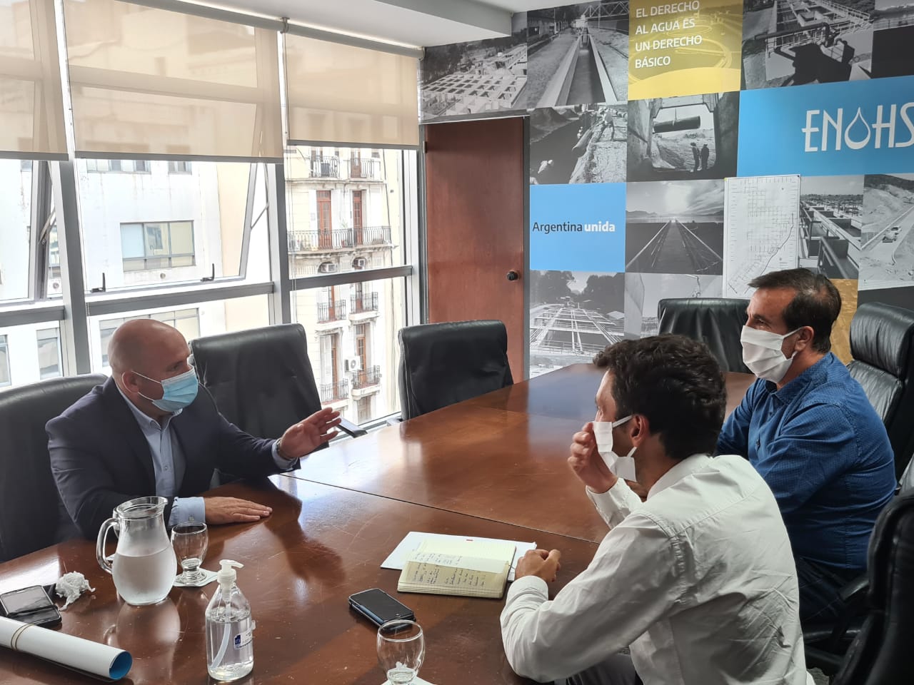 SASTRE GESTIONA OBRAS HÍDRICAS PARA DISTNTOS PUNTOS DE LA CIUDAD CON AUTORIDADES NACIONALES