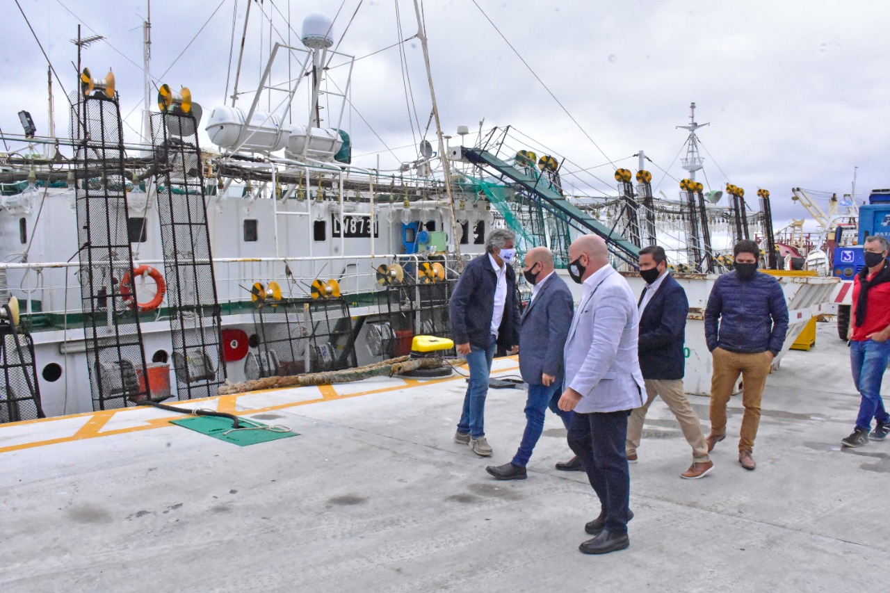 SASTRE RECORRIÓ LAS OBRAS FINALIZADAS DEL MUELLE ALMIRANTE STORNI