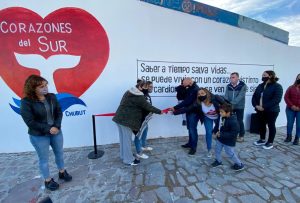 SASTRE INAUGURÓ EL MURAL POR EL DÍA MUNDIAL DE LAS CARDIOPATÍAS CONGÉNITAS Y RATIFICÓ EL COMPROMISO DEL MUNICIPIO CON QUIENES LO NECESITAN