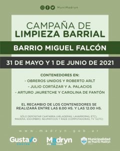 LLEGA LA CAMPAÑA DE LIMPIEZA A LOS BARRIOS MIGUEL FALCÓN Y DON BOSCO