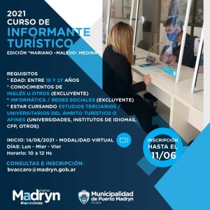 ABRE LA INSCRIPCIÓN PARA EL CURSO DE INFORMANTES TURÍSTICOS 2021