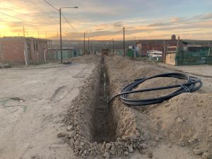 SASTRE DESTACÓ AVANCES EN LA EJECUCIÓN DE LA RED DE AGUA POTABLE EN EL BARRIO PRESIDENTE PERÓN