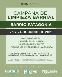 LLEGA LA CAMPAÑA DE LIMPIEZA A LOS BARRIOS INMIGRANTES Y PATAGONIA