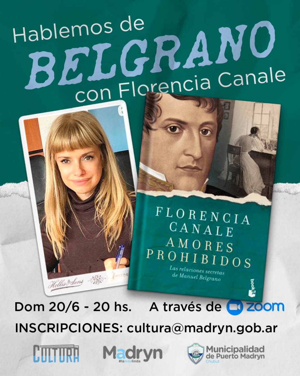 HABRÁ UNA CHARLA VIRTUAL SOBRE LA VIDA Y OBRA DE MANUEL BELGRANO