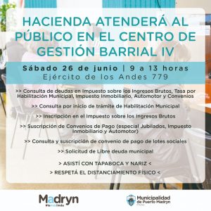EL CEGEBA DEL BARRIO PERÓN ESTARÁ ABIERTO EL SÁBADO PARA REALIZAR TRÁMITES DE HACIENDA