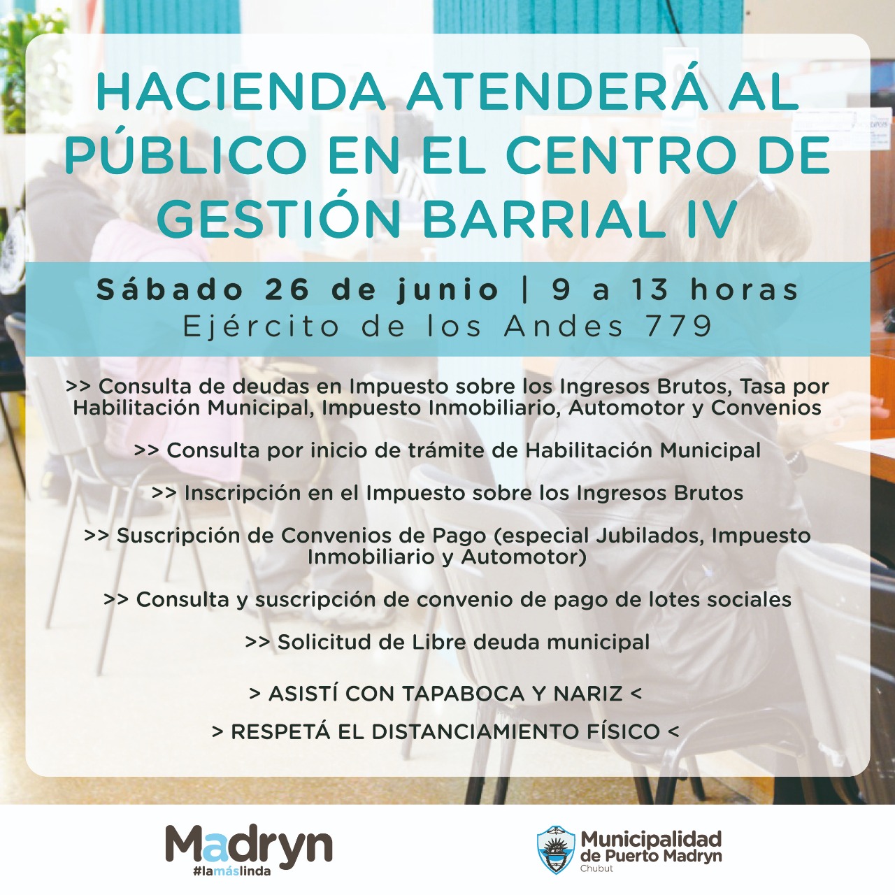 EL CEGEBA DEL BARRIO PERÓN ESTARÁ ABIERTO EL SÁBADO PARA REALIZAR TRÁMITES DE HACIENDA