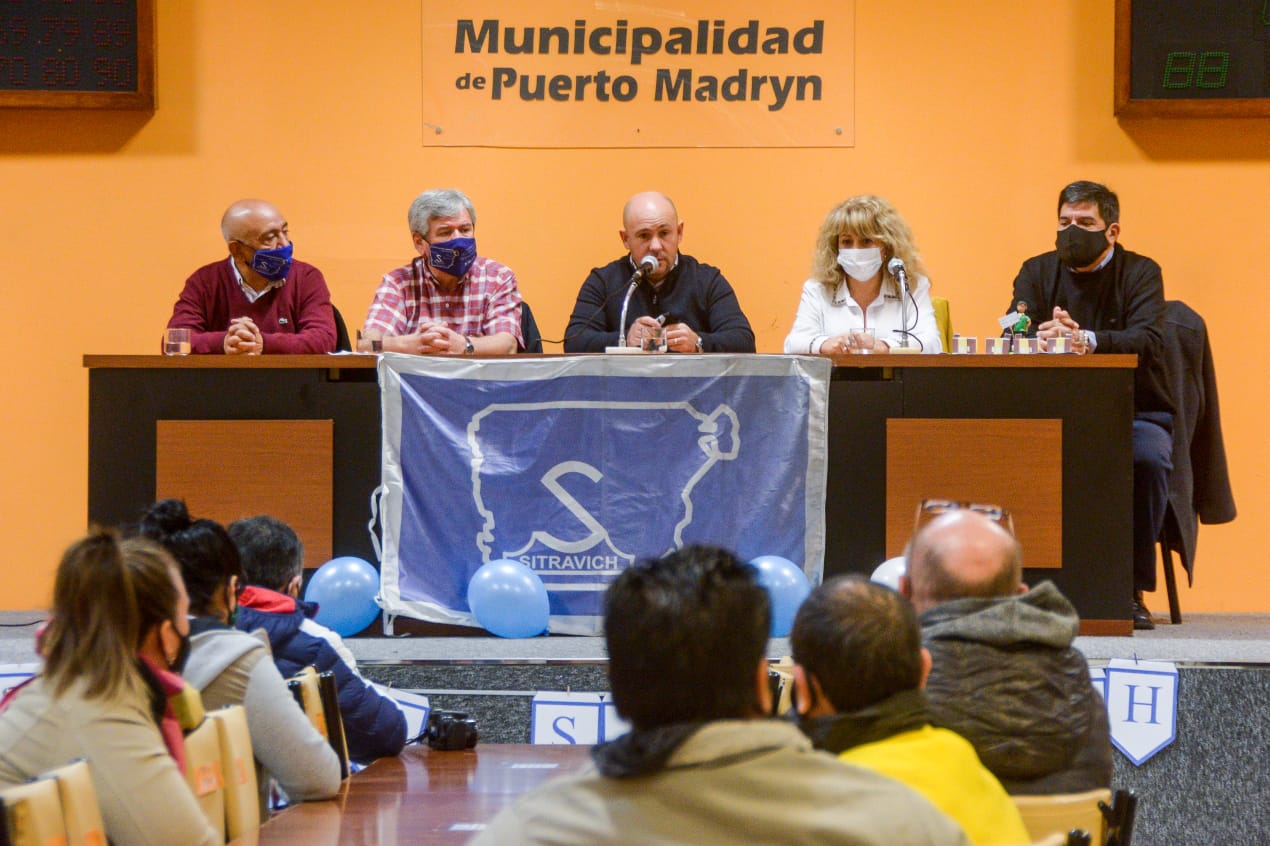 SASTRE ENCABEZÓ EL SORTEO DE VIVIENDAS PARA TRABAJADORES VIALES DE PUERTO MADRYN