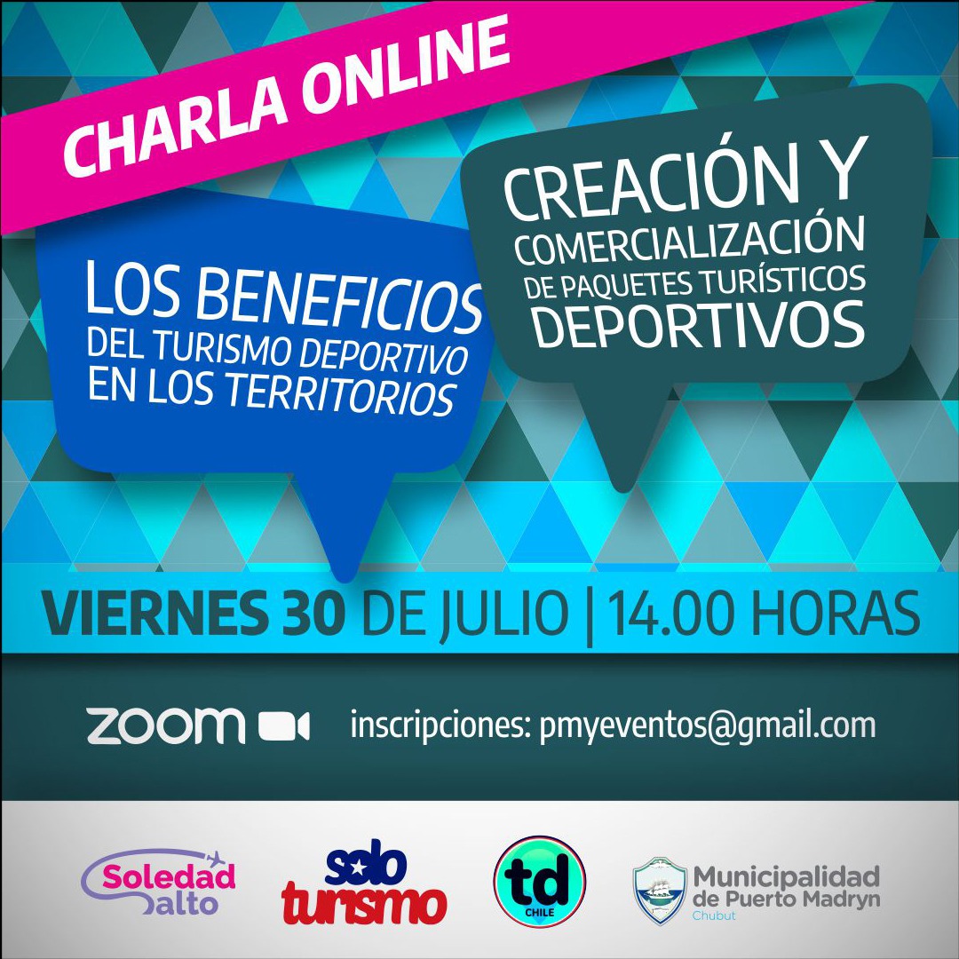 SIMPOSIO DE TURISMO DEPORTIVO: HABRÁ CHARLAS DESTINADAS A PRESTADORES TURÍSTICOS Y ENTIDADES DEPORTIVAS DE MADRYN