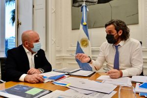 SASTRE SE REUNIÓ CON SANTIAGO CAFIERO EN BUENOS AIRES Y ACORDÓ LA CONTINUIDAD DE TRABAJOS MANCOMUNADOS ENTRE EL MUNICIPIO Y NACIÓN