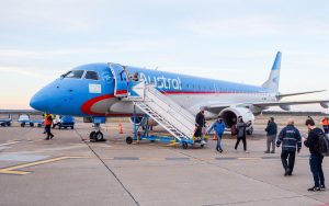 SASTRE ANUNCIÓ QUE A PARTIR DE OCTUBRE AEROLÍNEAS ARGENTINAS DUPLICARÁ LA FRECUENCIA DE VUELOS A MADRYN