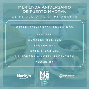 MERIENDA 156° ANIVERSARIO DE PUERTO MADRYN