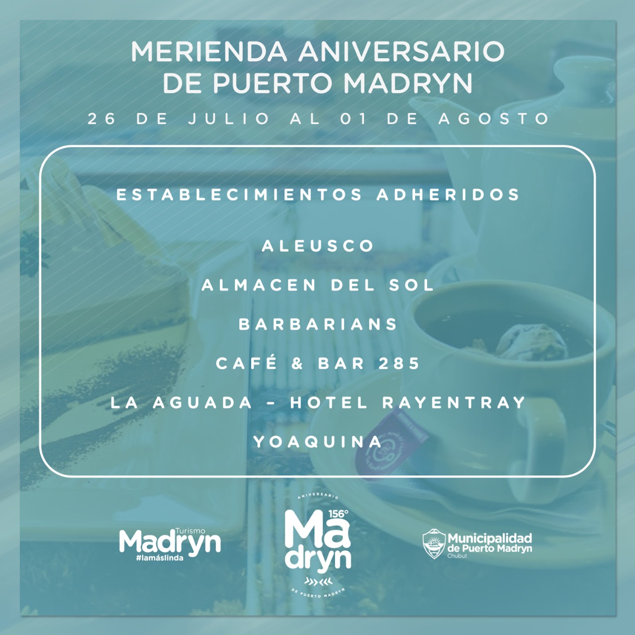 MERIENDA 156° ANIVERSARIO DE PUERTO MADRYN