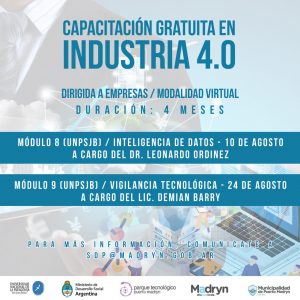 CONTINÚA LA CAPACITACIÓN EN INDUSTRIA 4.0 PARA EMPRESAS DE LA CIUDAD
