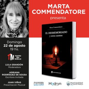 PRESENTARÁN EL LIBRO “EL DESMEMORIADO Y OTROS CUENTOS” DE MARTA COMMENDATORE