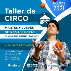 INVITAN A SUMARSE AL TALLER DE CIRCO