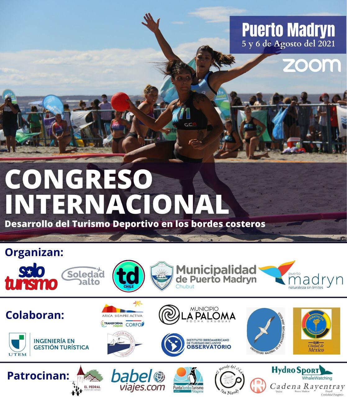 SE DESARROLLARÁ DESDE MADRYN UN CONGRESO INTERNACIONAL VIRTUAL SOBRE TURISMO DEPORTIVO