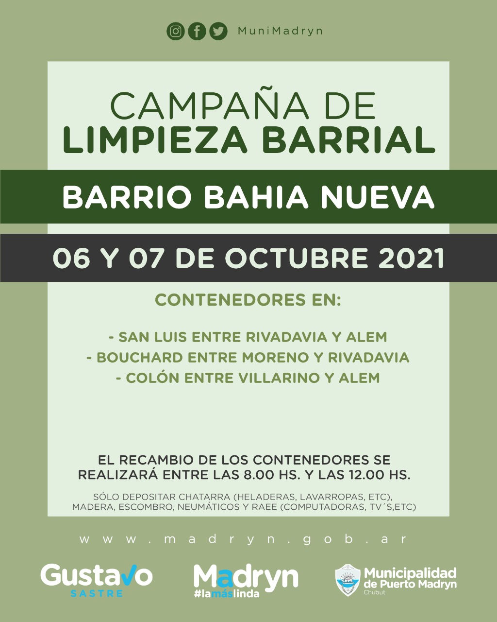 LA CAMPAÑA DE LIMPIEZA LLEGA A LOS BARRIOS DEL DESEMBARCO Y BAHÍA NUEVA