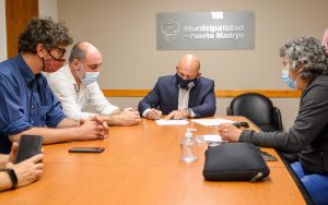EL INTENDENTE RECIBIÓ A TÉCNICOS DE NACIÓN PARA CONCRETAR UN PROYECTO DE CAPACITACIONES LABORALES Y DE INCLUSIÓN