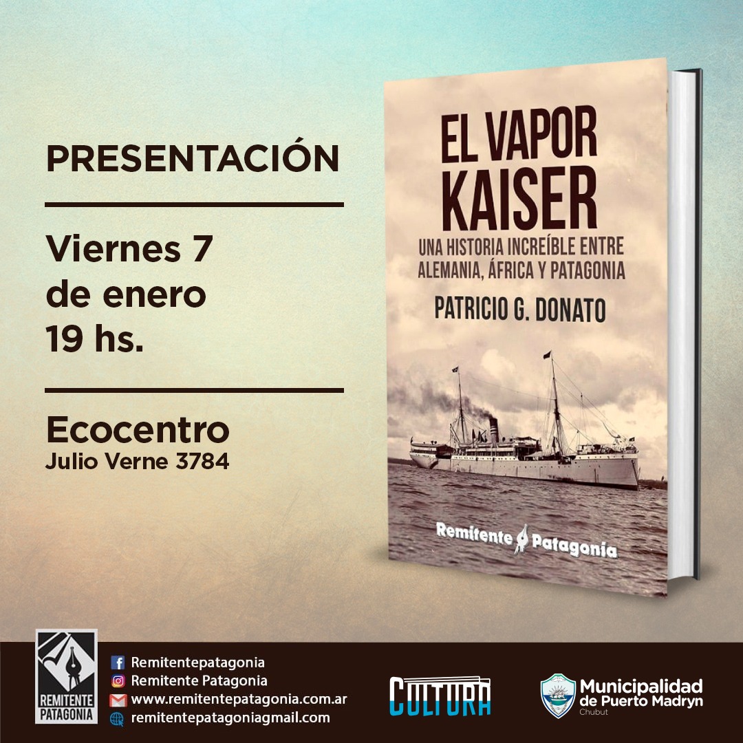 EL VIERNES SE PRESENTA EL LIBRO “EL VAPOR KAISER”