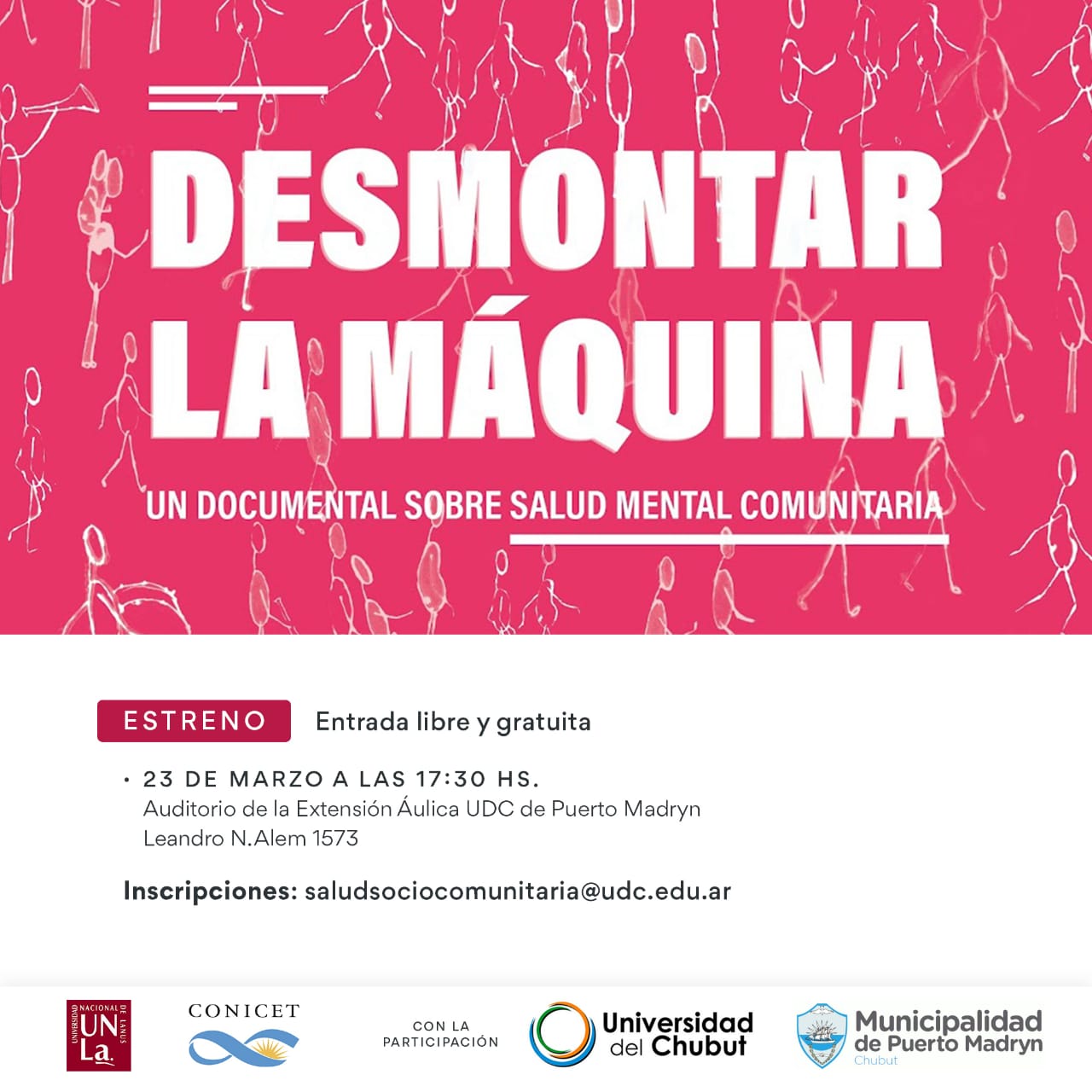 SALUD MENTAL: PRESENTAN EL DOCUMENTAL “DESMONTAR LA MÁQUINA”