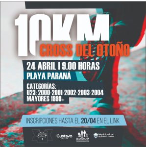 EL DOMINGO 24 SE REALIZA LA CARRERA “CROSS DEL OTOÑO” EN PLAYA PARANÁ