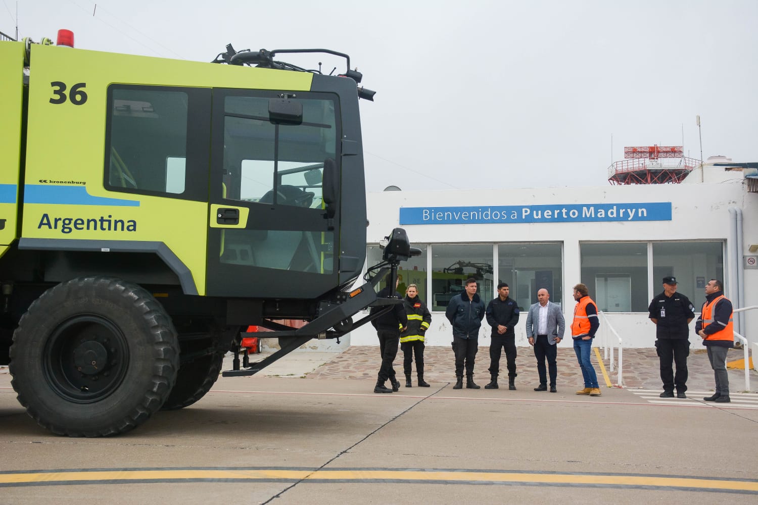 TRAS LAS GESTIONES DEL INTENDENTE, EL AEROPUERTO CUENTA CON UNA NUEVA AUTOBOMBA