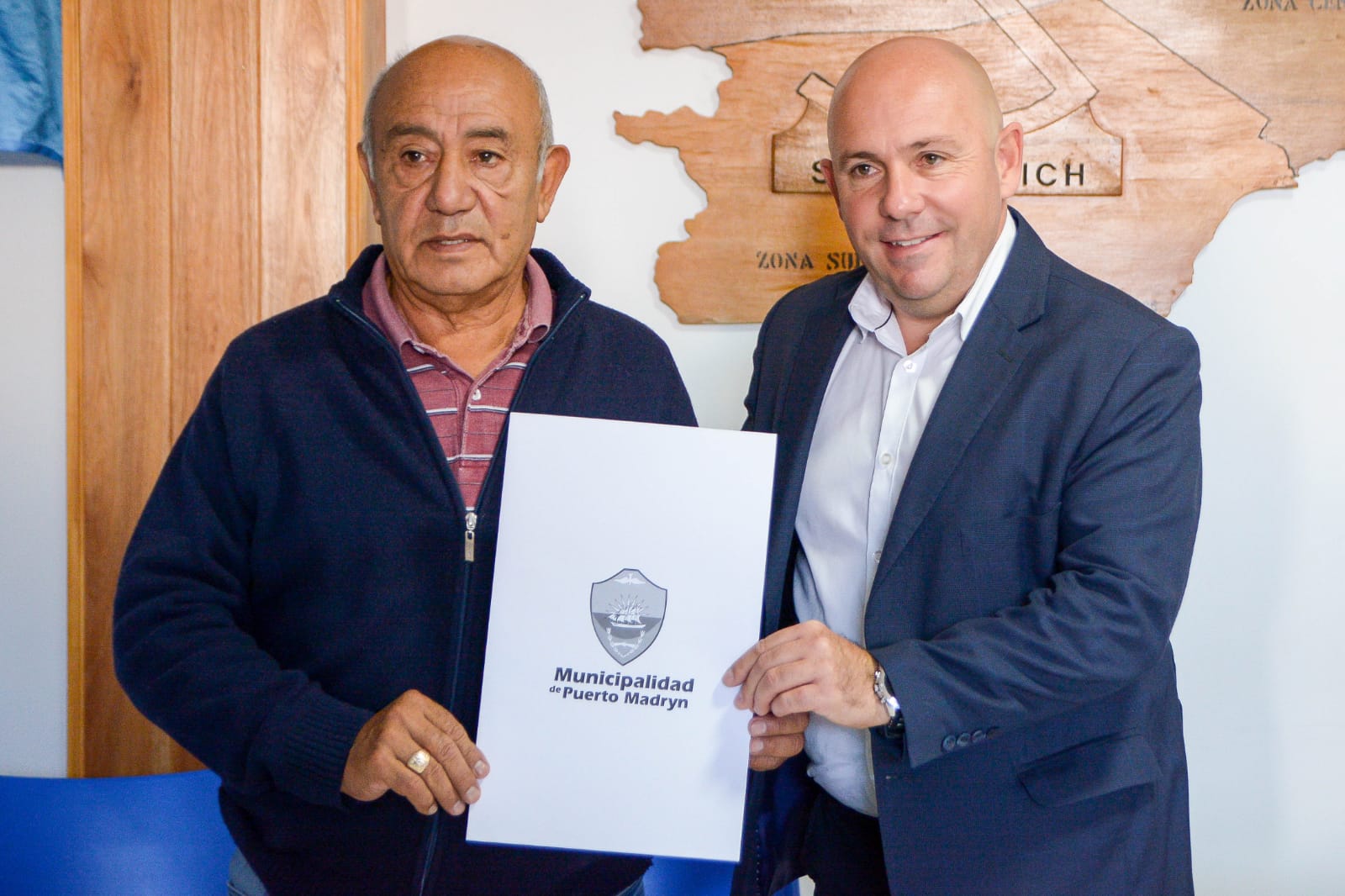 LA DELEGACIÓN DE PUERTO MADRYN DEL SINDICATO DE TRABAJADORES VIALES DE CHUBUT RECIBIÓ LA PREADJUDICACIÓN DE TIERRAS PARA CONSTRUIR SU NUEVA SEDE