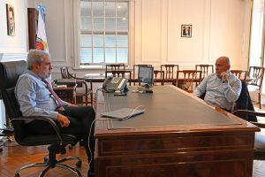 EL INTENDENTE SE REUNIÓ CON ANÍBAL FERNÁNDEZ EN BUENOS AIRES PARA FORTALECER LA INFRAESTRUCTURA DE SEGURIDAD DE PUERTO MADRYN