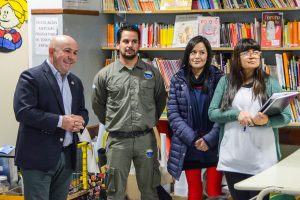 SASTRE ENCABEZÓ EL LANZAMIENTO DEL PROGRAMA “LOS CHICOS DE MADRYN RECIBEN A LAS BALLENAS” EN LA ESCUELA Nº 219 DEL BARRIO PUJOL