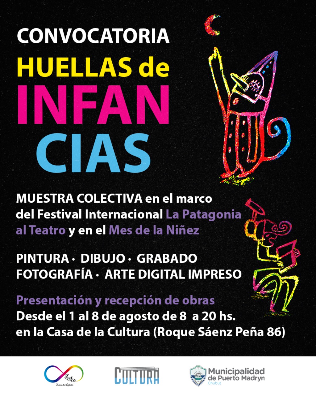 CONVOCATORIA PARA LA MUESTRA COLECTIVA HUELLAS DE INFANCIAS
