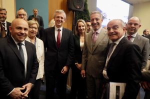 SASTRE, EN LA FERIA INTERNACIONAL DE PESCA EN ESPAÑA: “NO HAY OBJETIVO QUE SE PUEDA LOGRAR SI EL PÚBLICO Y EL PRIVADO NO TRABAJAN DE LA MANO”