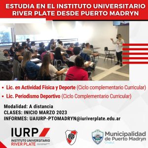 SE ABRIERON LAS INSCRIPCIONES PARA LAS CARRERAS QUE EL INSTITUTO RIVER PLATE DESARROLLARÁ EN PUERTO MADRYN