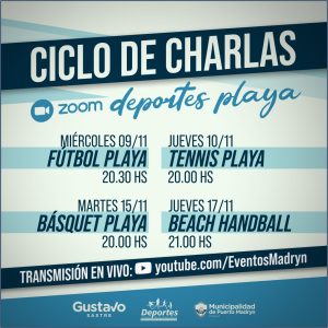 HABRÁ UN CICLO DE CHARLAS SOBRE DEPORTES DE PLAYA