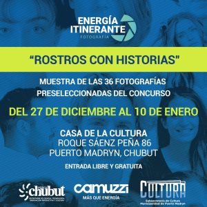 CAMUZZI PRESENTA EN PUERTO MADRYN LA MUESTRA FOTOGRÁFICA DEL CONCURSO ENERGÍA ITINERANTE