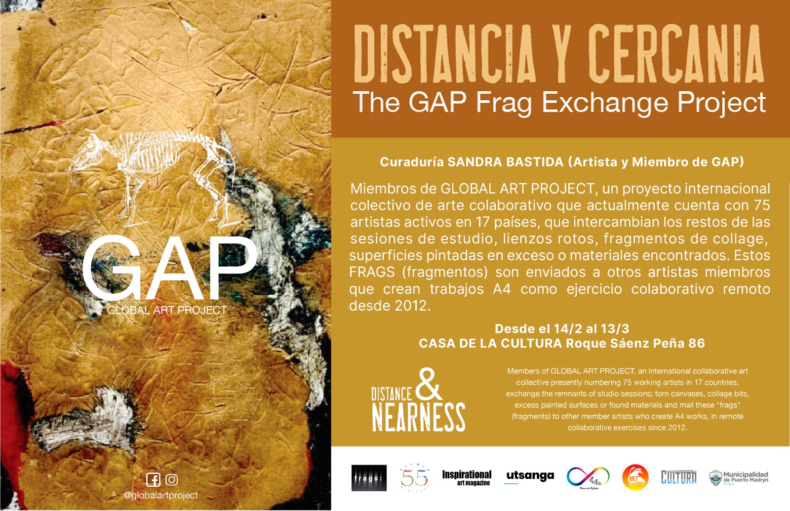 PRESENTAN LA MUESTRA INTERNACIONAL DE ARTE COLABORATIVO “DISTANCIA Y CERCANÍA” EN LA CASA DE LA CULTURA