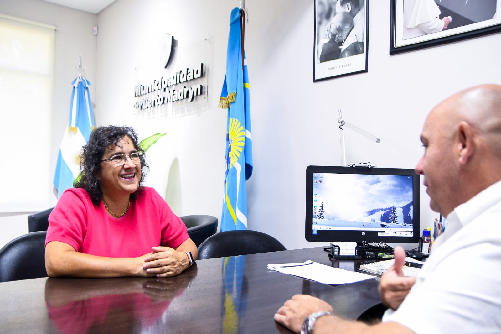 EL INTENDENTE SE REUNIÓ CON LA DECANA DE LA FACULTAD REGIONAL CHUBUT DE LA UTN PARA SEGUIR ARTICULANDO ACCIONES CONJUNTAS