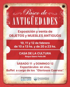 UN NUEVO PASEO DE ANTIGÜEDADES SE SUMA A LAS ACTIVIDADES DEL VERANO EN LA CASA DE LA CULTURA