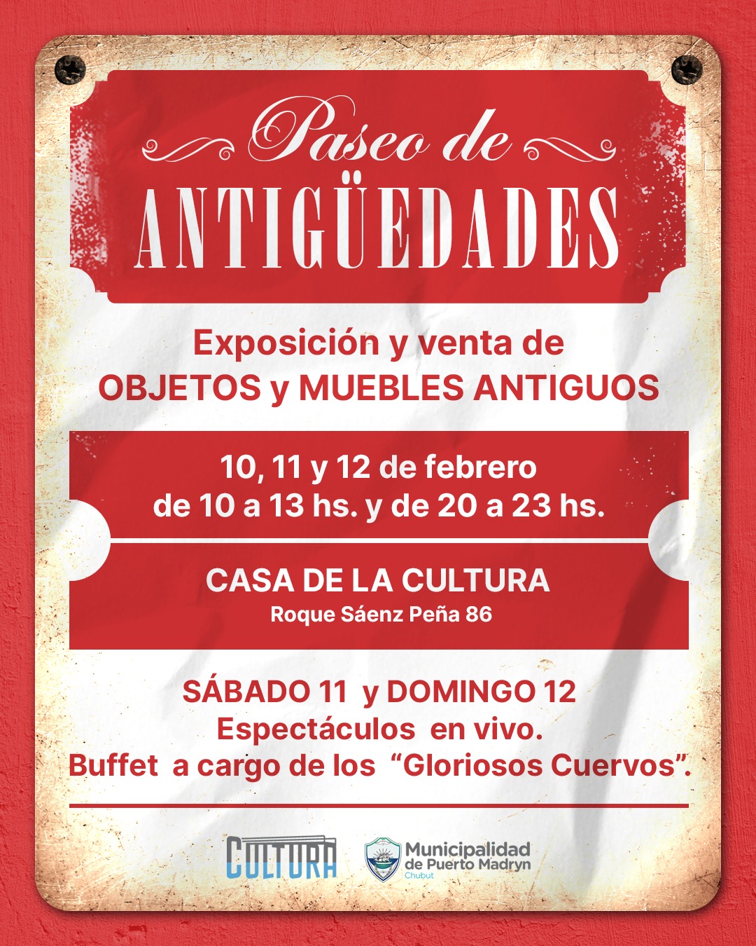 UN NUEVO PASEO DE ANTIGÜEDADES SE SUMA A LAS ACTIVIDADES DEL VERANO EN LA CASA DE LA CULTURA