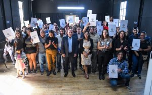 SASTRE ENTREGÓ ADJUDICACIONES DE TIERRAS A DECENAS DE FAMILIAS DE PUERTO MADRYN