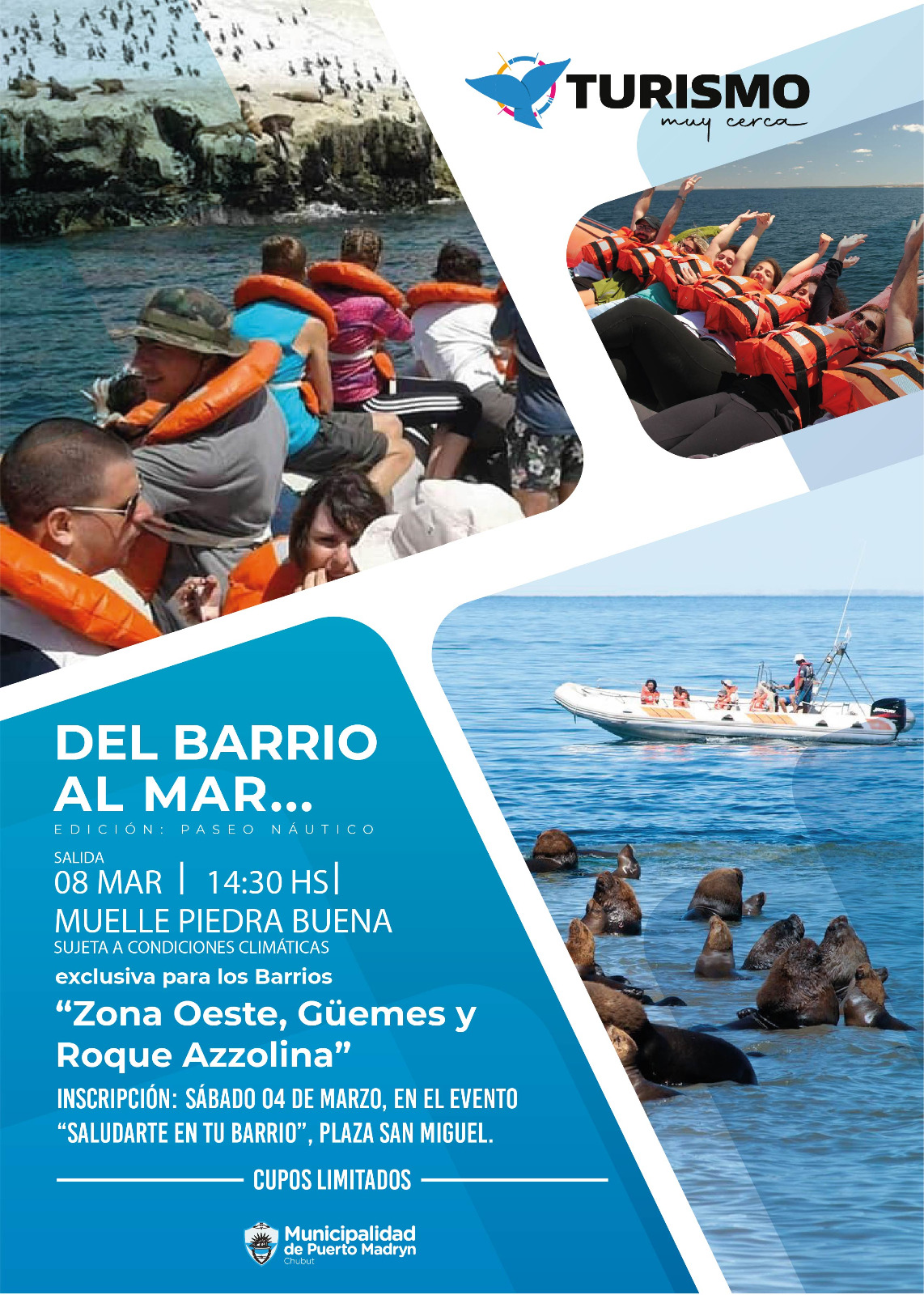 CONTINÚA EL PROGRAMA “TURISMO MUY CERCA” CON PASEO NÁUTICO