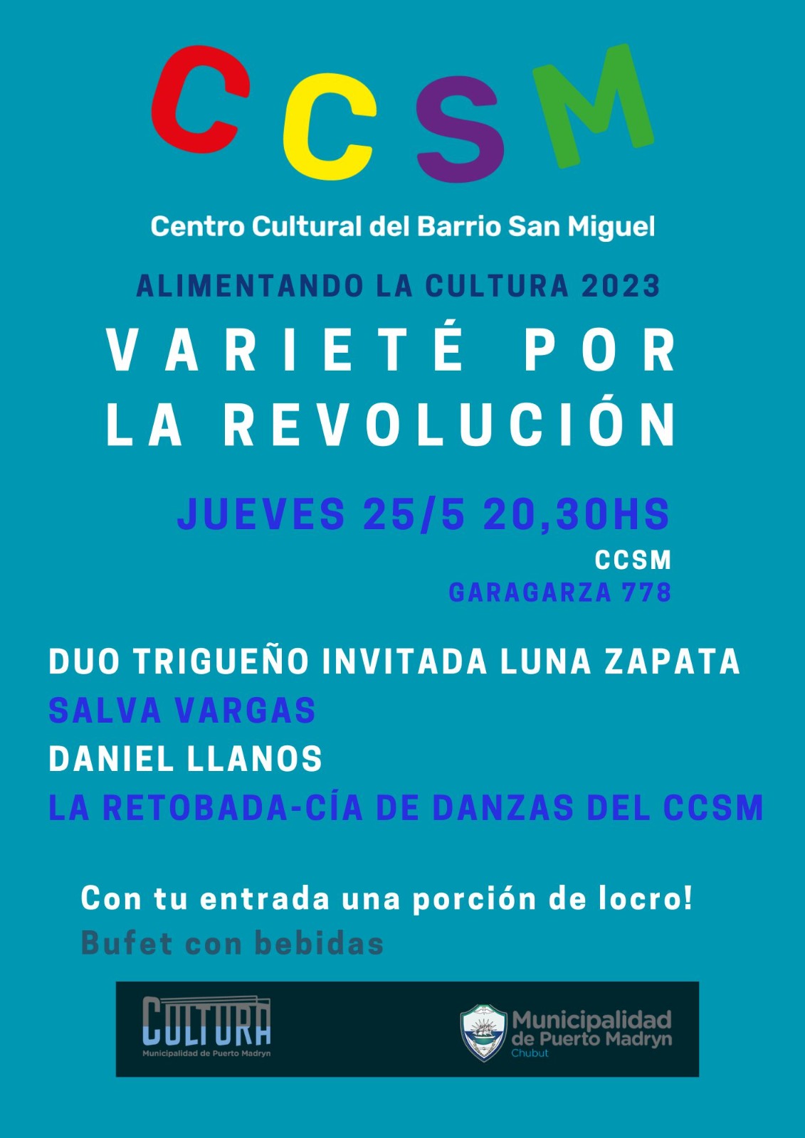 EL CICLO ALIMENTANDO LA CULTURA 2023 PRESENTA “VARIETÉ POR LA REVOLUCIÓN”