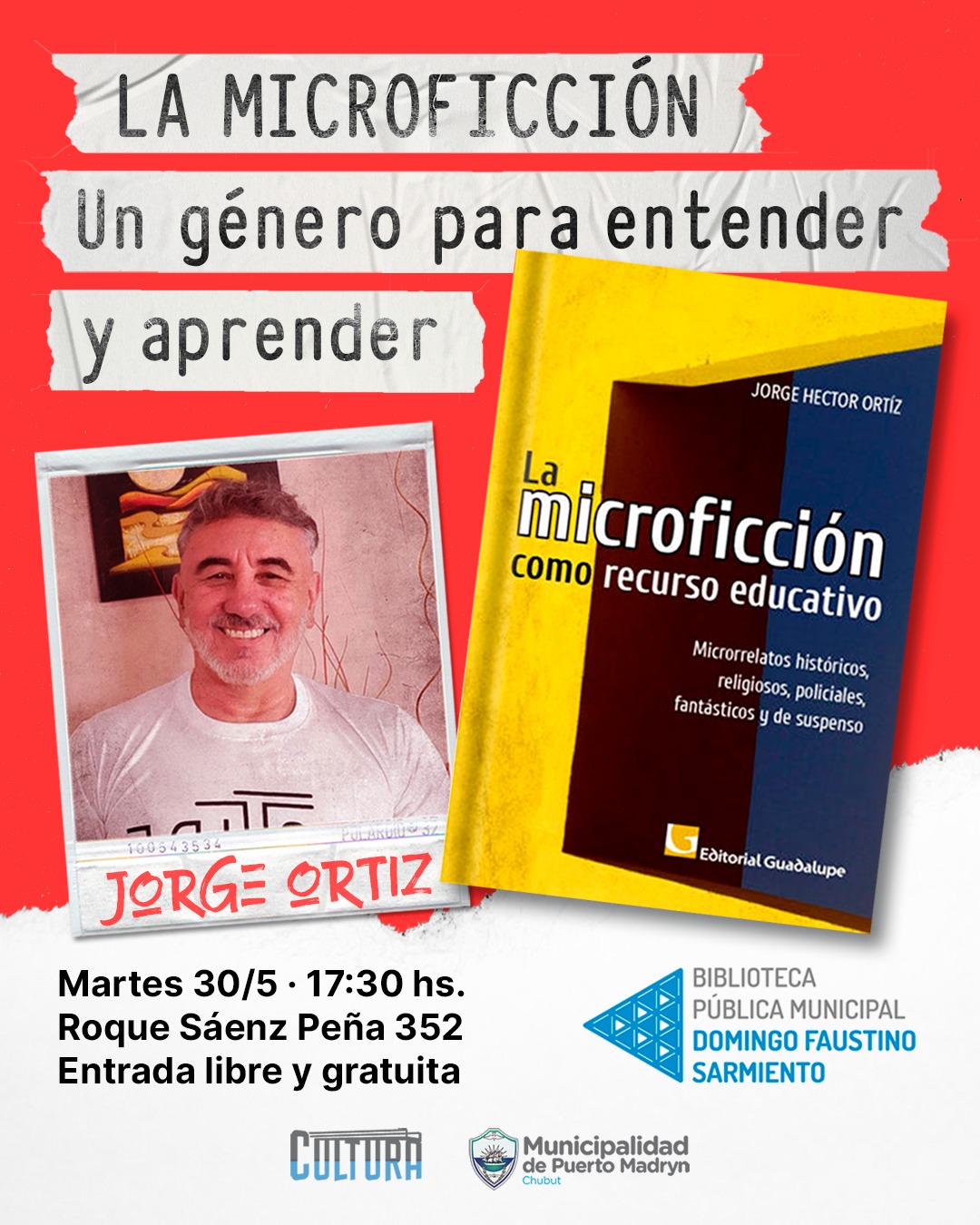 JORGE ORTIZ PRESENTA “LA MICROFICCIÓN: UN GÉNERO PARA ENTENDER Y APRENDER”